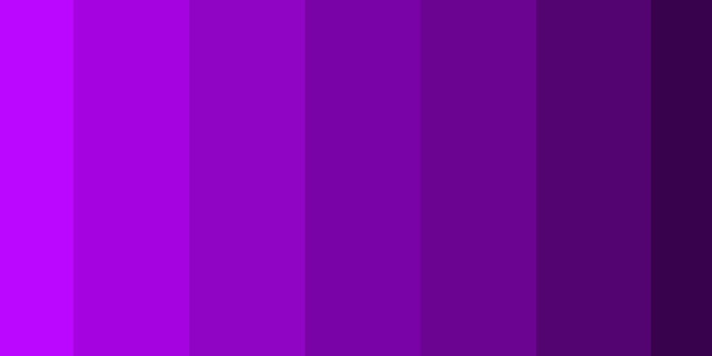 Shades and tints of purple