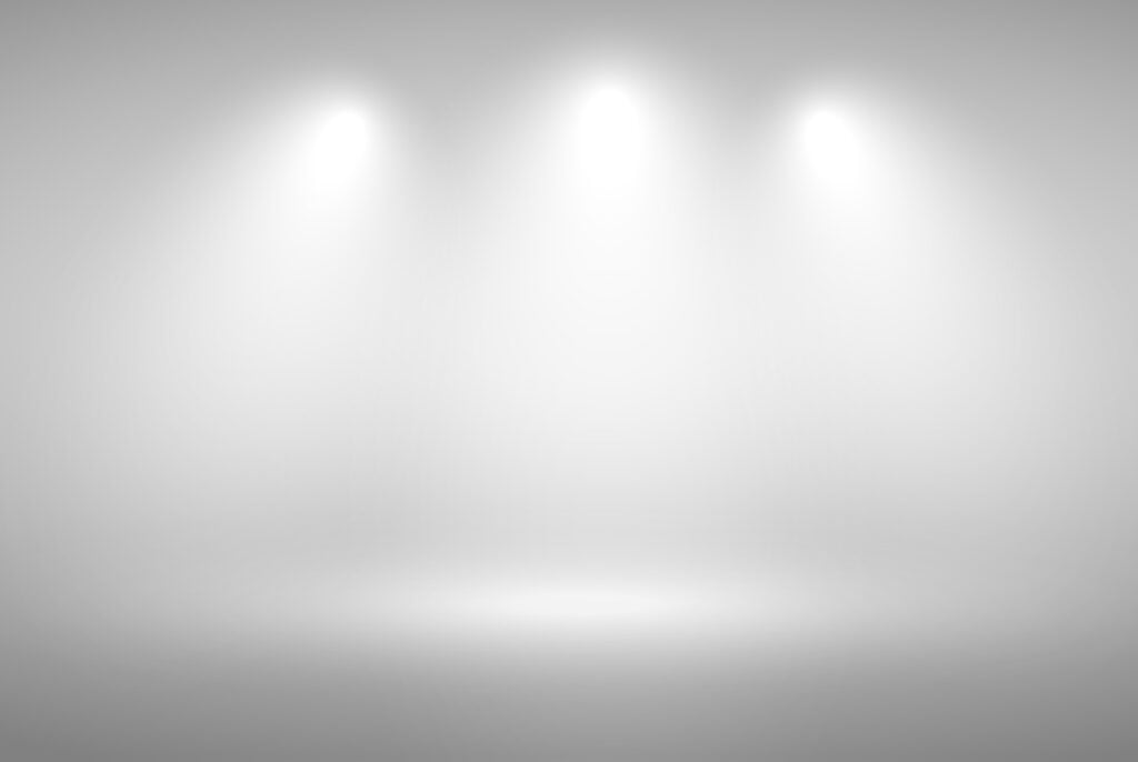 White lights on gray background