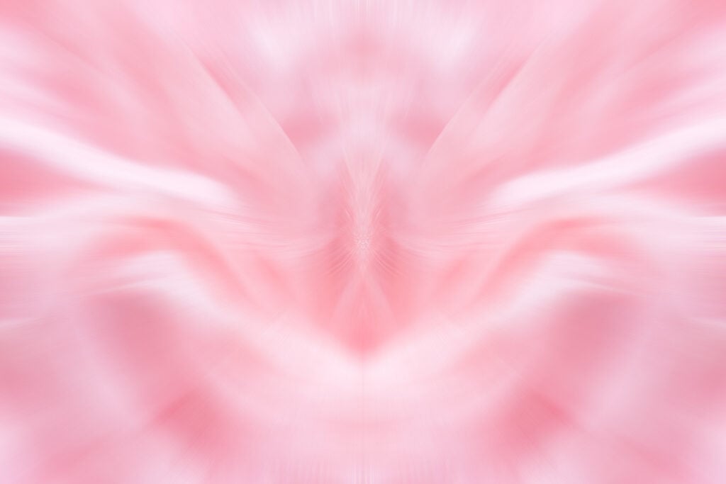 Abstract pastel pink wavy swirly texture symbolizing the pink aura.