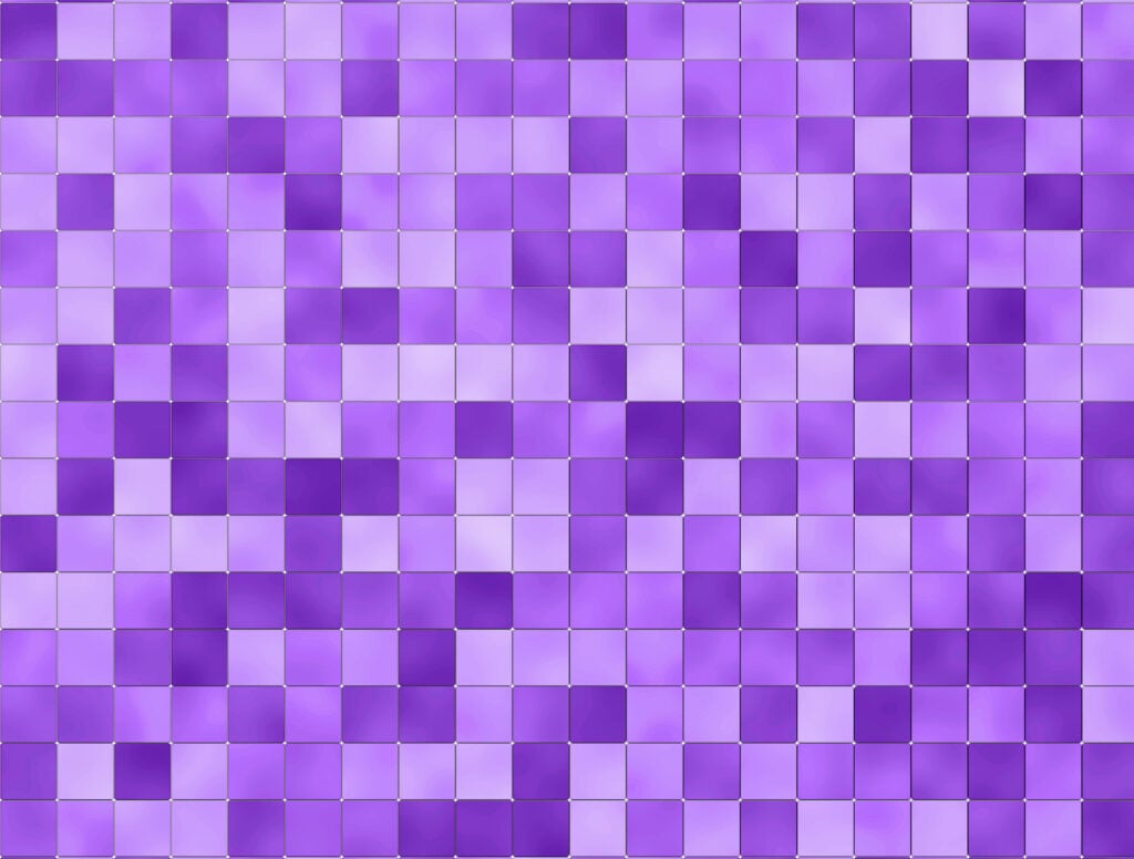 Background of mosaic with different shades of purple.