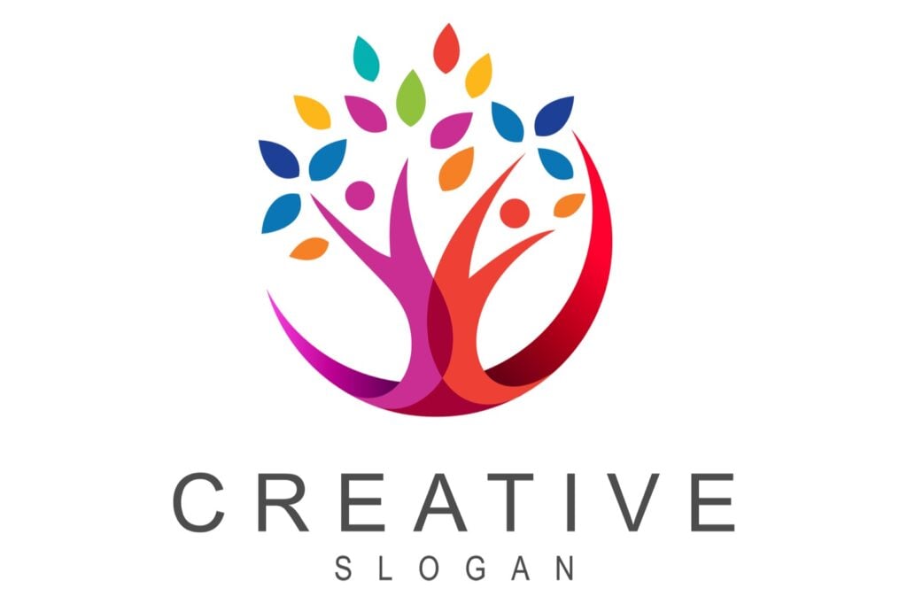 Colorful creative logo