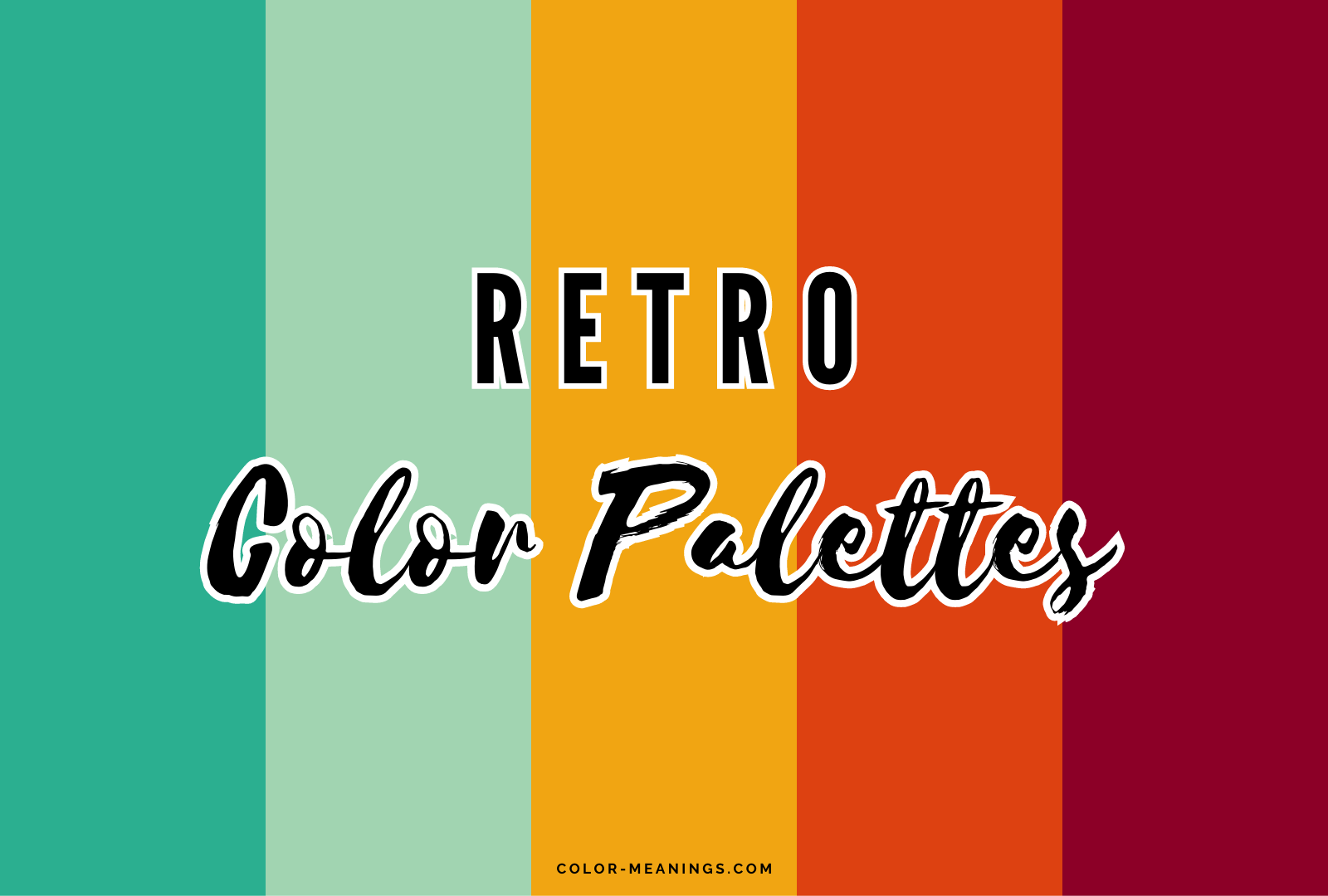 31 Retro Color Palettes for Throwback Designs - Color Meanings