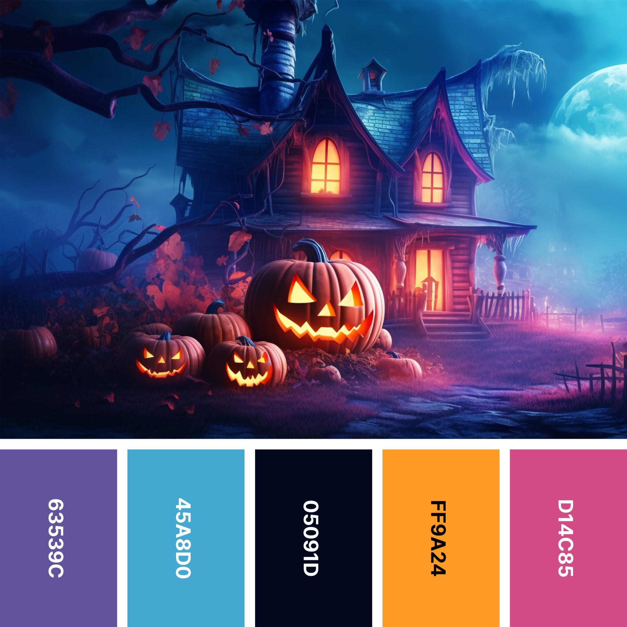 32 Halloween Color Palettes for Spooky Designs Color Meanings