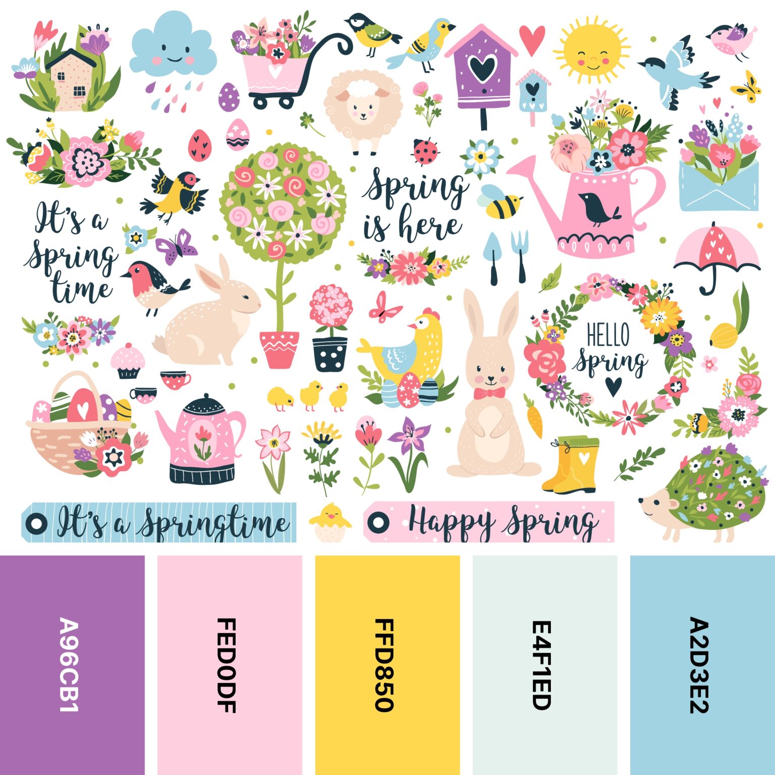 30 Spring Color Palettes for Fresh Designs | Color Meanings