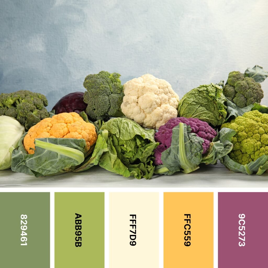 Complementary Cauliflower color palette