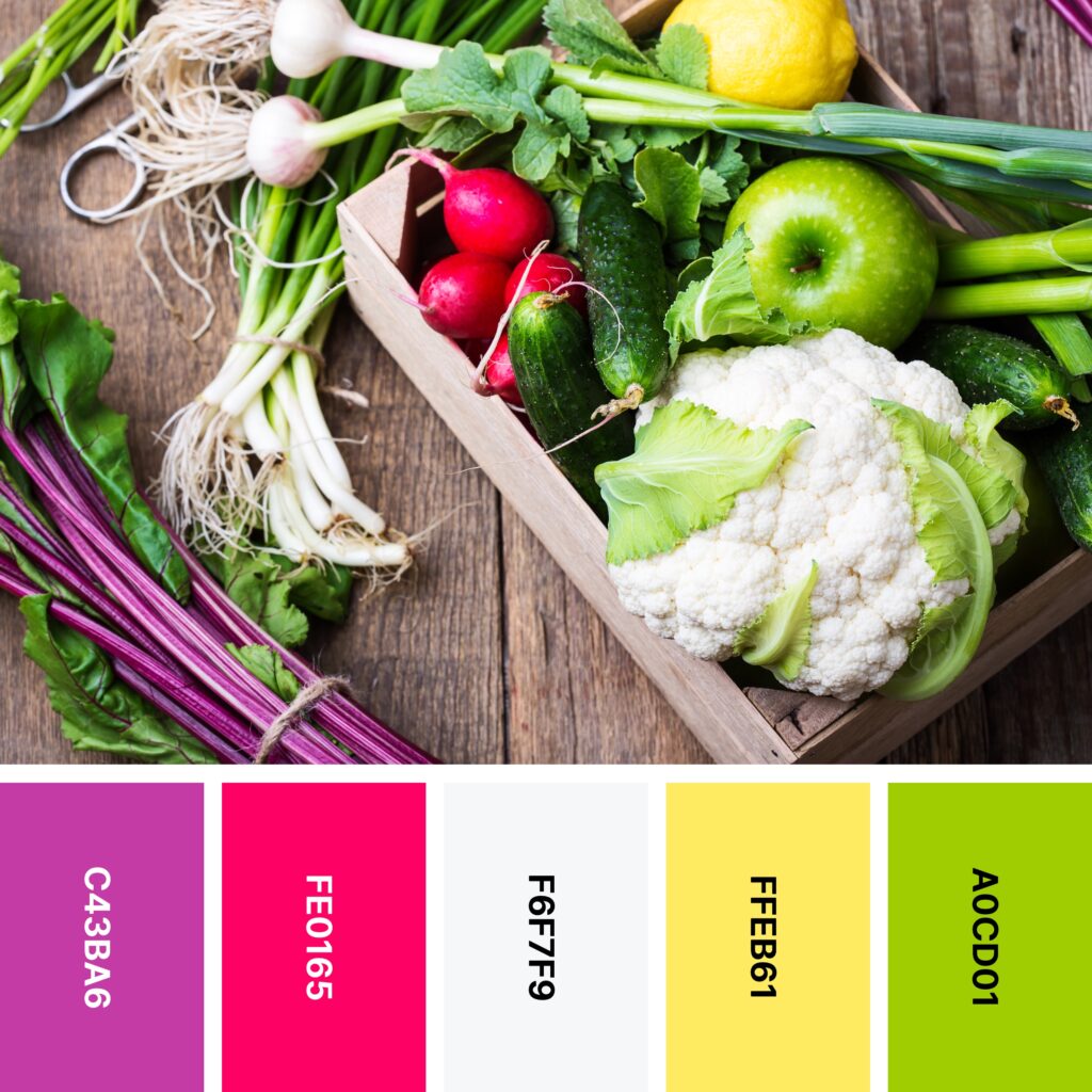 Rainbow Chard color palette
