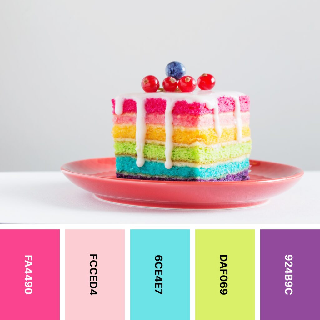 Rainbow Delight color palette