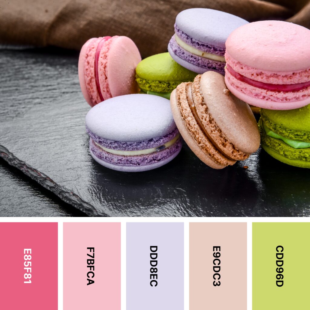 Macarons color palette