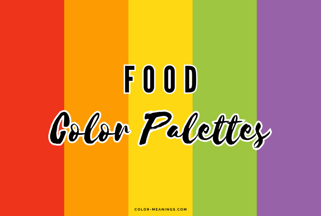 Food color palettes illustration