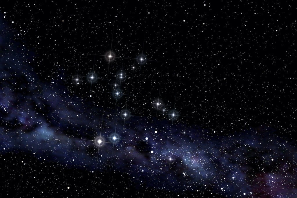 The Centaurus constellation twinkles in a black sky