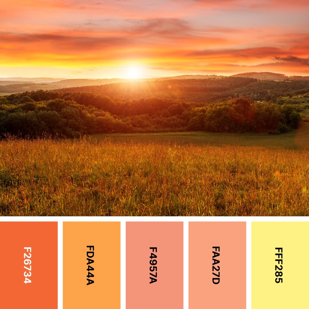 Golden Hour color palette