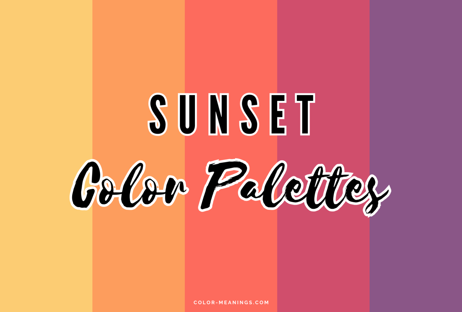 31 Sunset Color Palettes For Captivating Designs Color Meanings