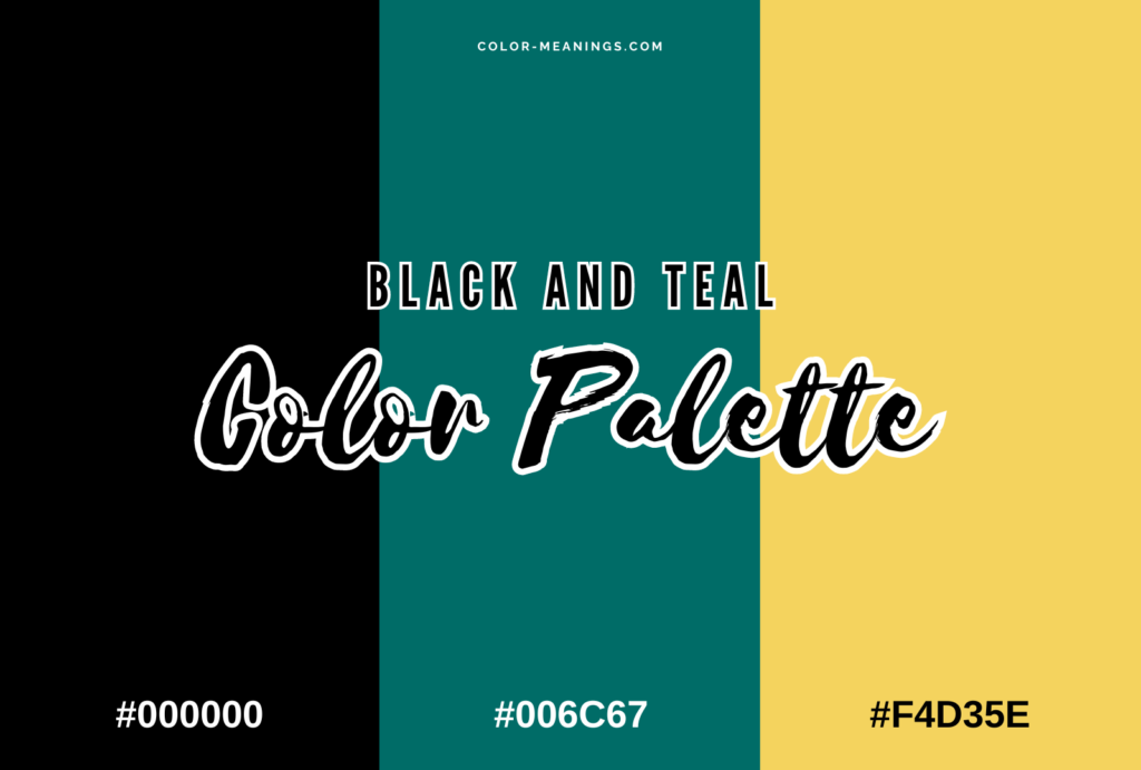 Black and Teal Color Palette