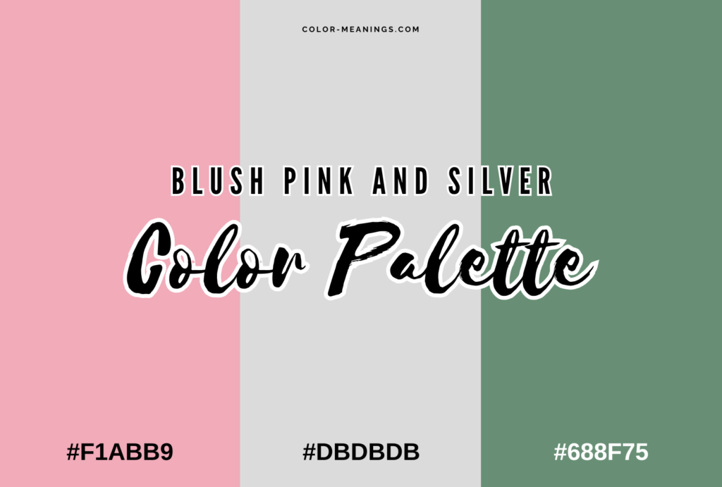 Blush Pink and Silver Color Palette