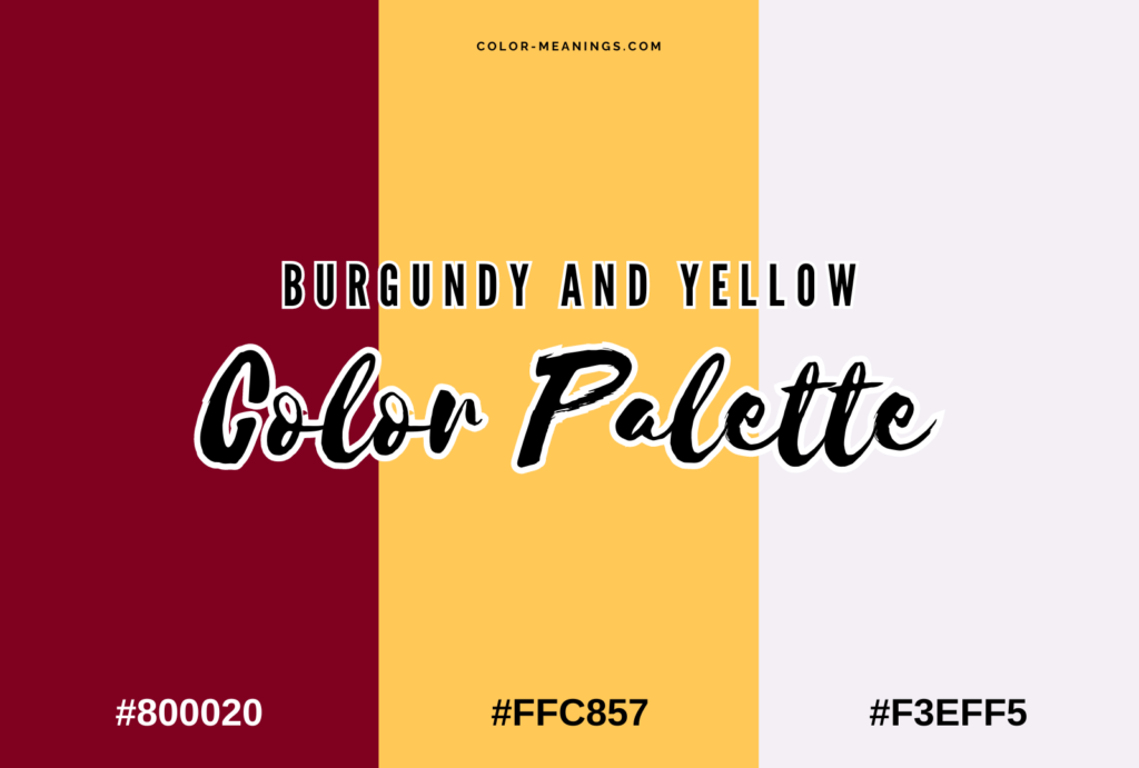 Burgundy and Yellow Color Palette