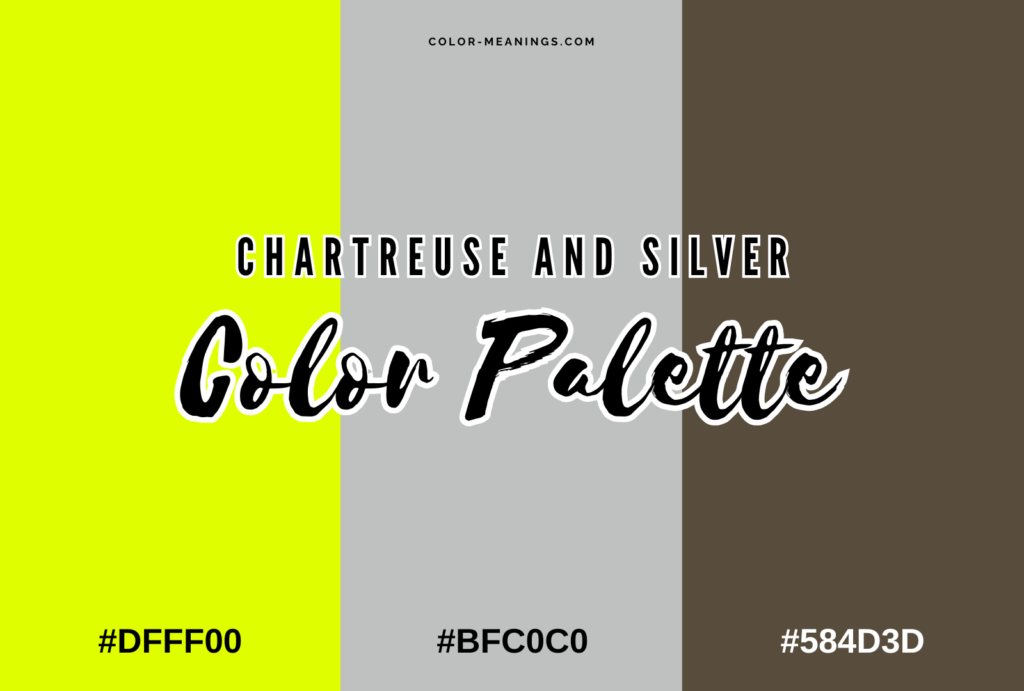 Chartreuse and Silver Color Palette
