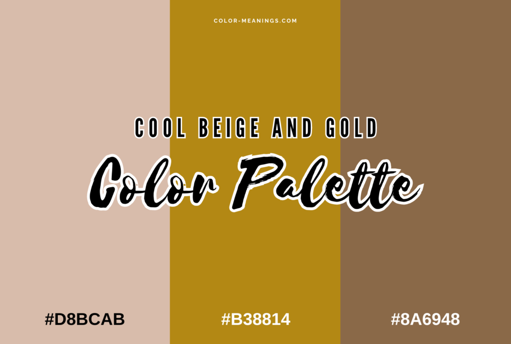 Cool Beige and Gold Color Palette