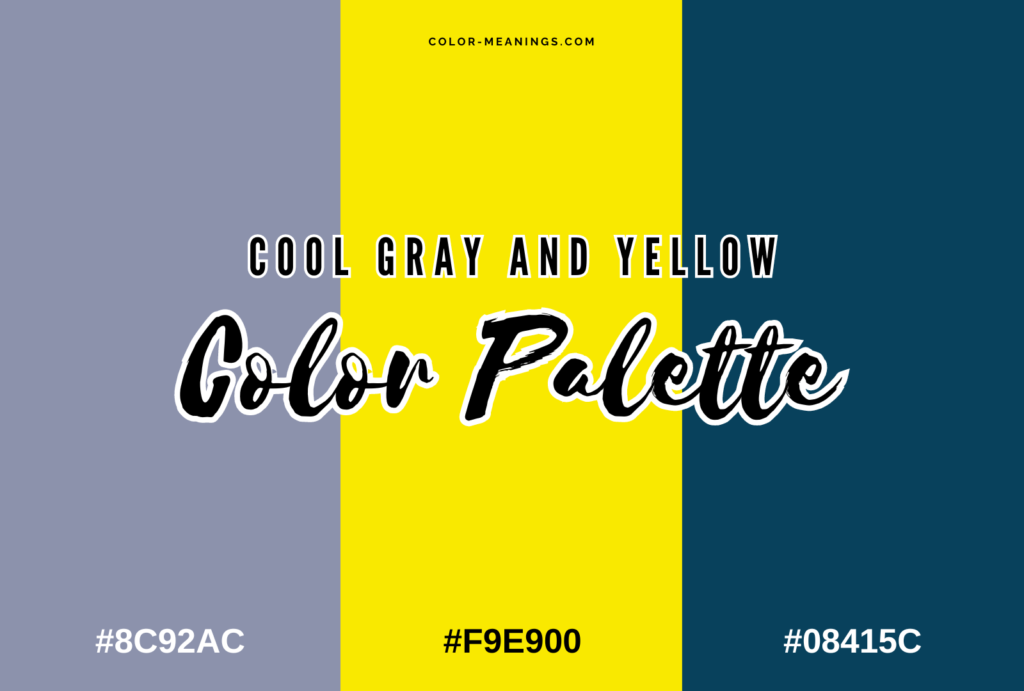 Cool Gray and Yellow Color Palette