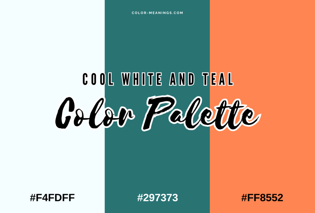 Cool White and Teal Color Palette