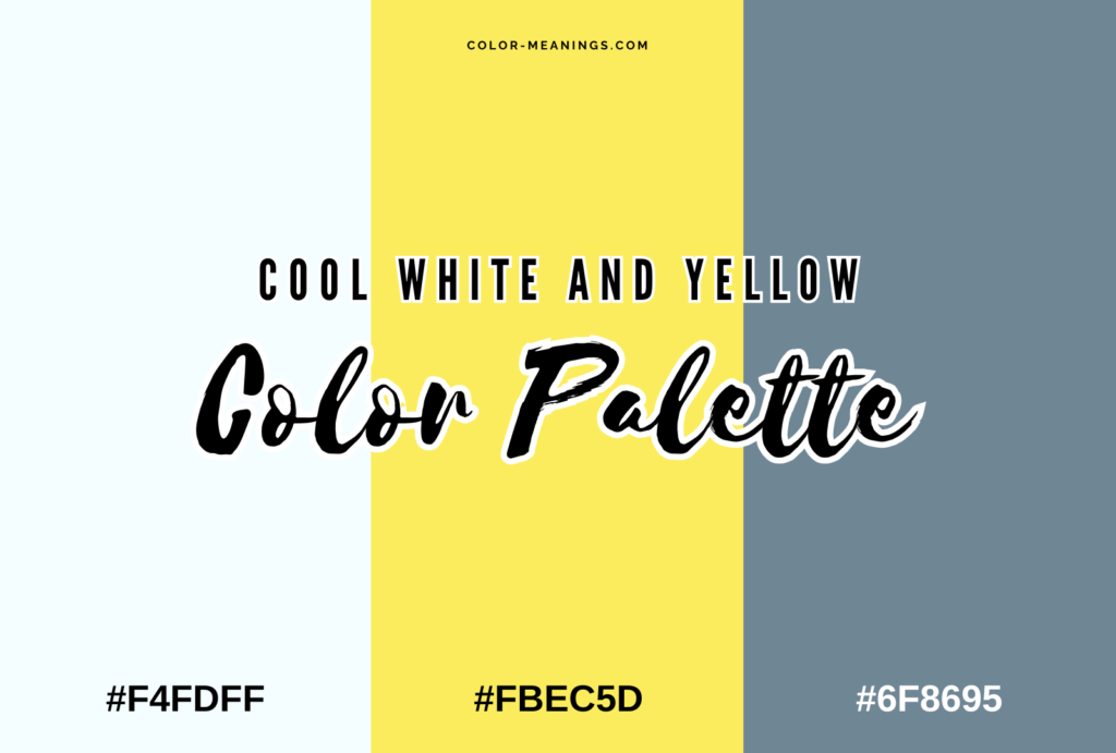 Cool White and Yellow Color Palette