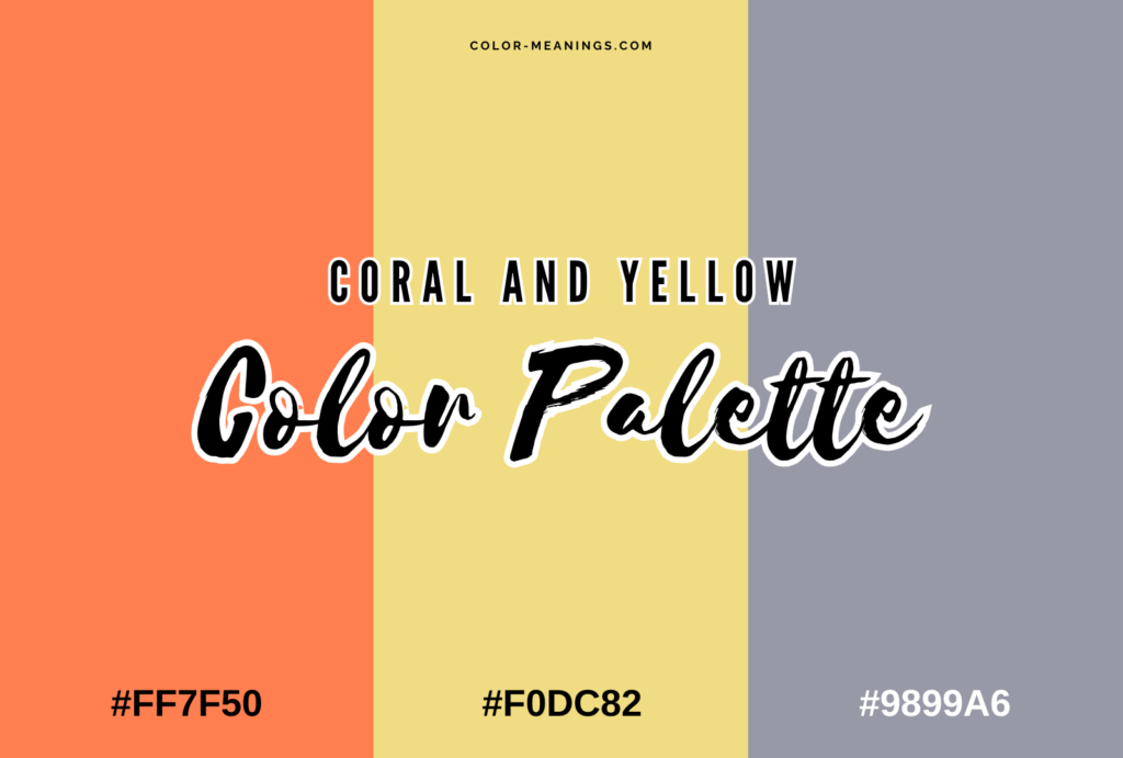 Coral and Yellow Color Palette