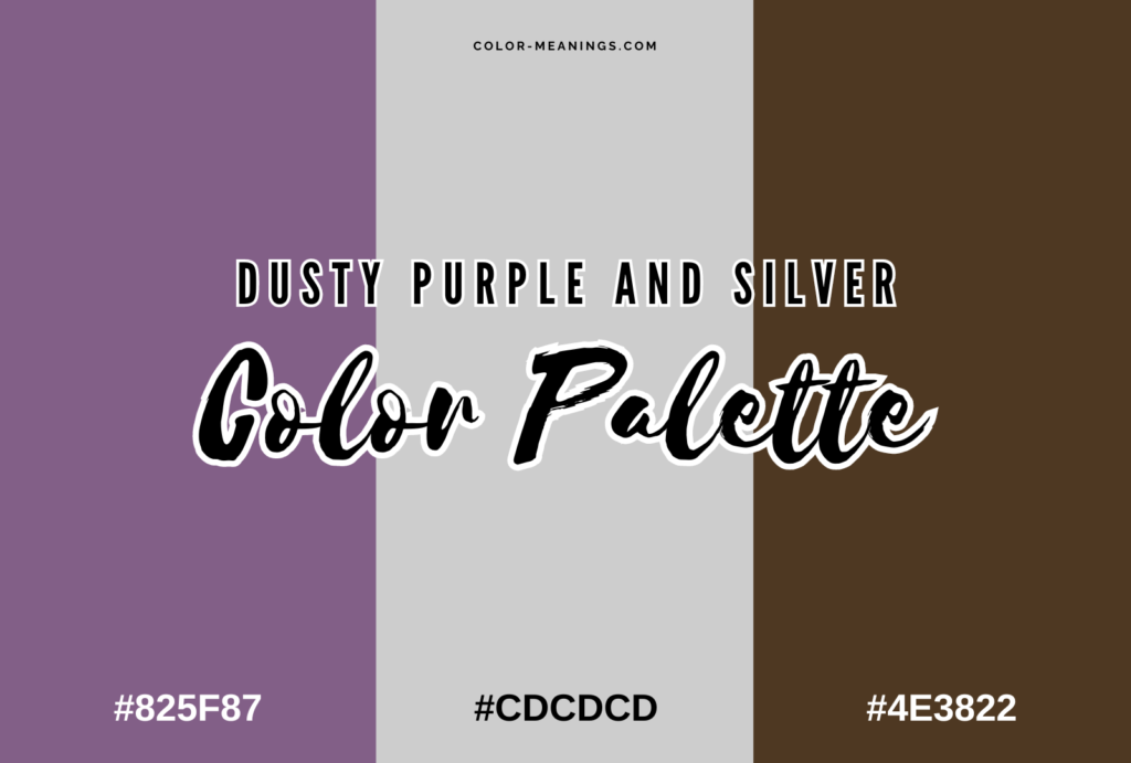 Dusty Purple and Silver Color Palette