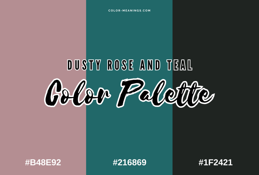 Dusty Rose and Teal Color Palette
