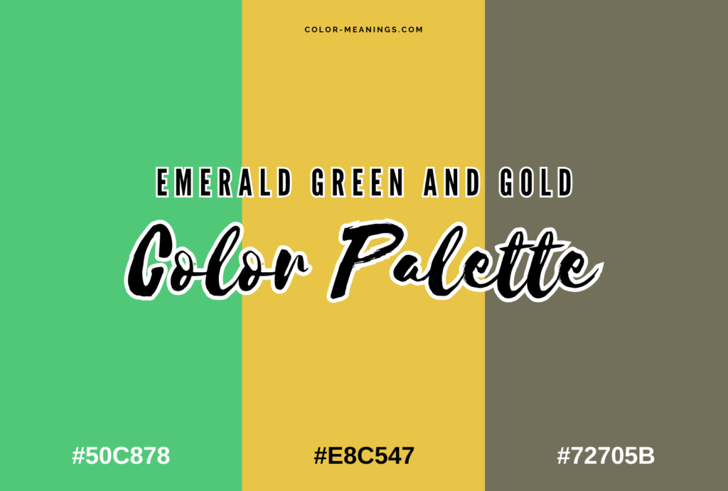 Emerald Green and Gold Color Palette