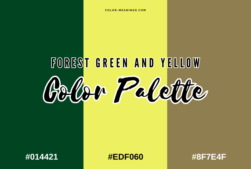 Forest Green and Yellow Color Palette