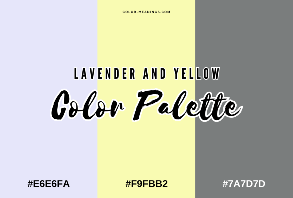 Lavender and Yellow Color Palette