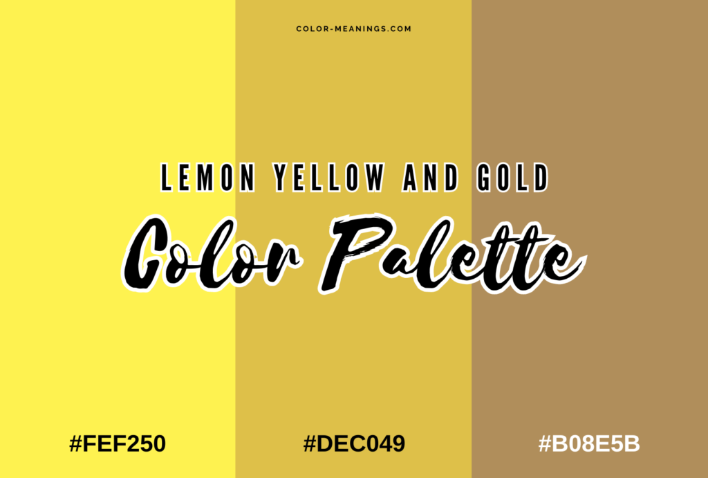 Lemon Yellow and Gold Color Palette