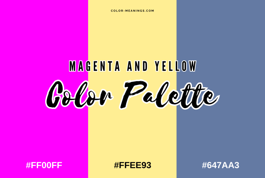 Magenta and Yellow Color Palette