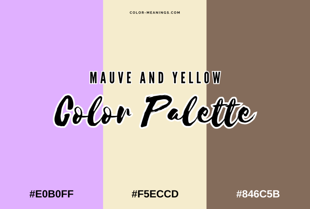 Mauve and Yellow Color Palette