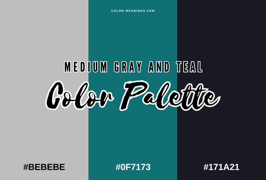 Medium Gray and Teal Color Palette