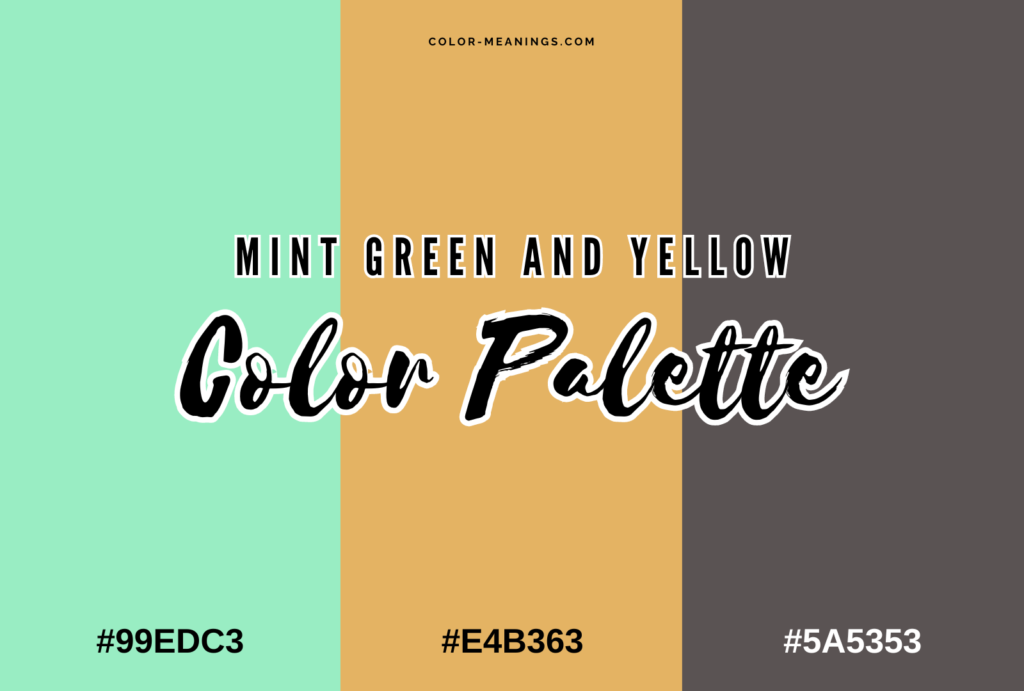 Mint Green and Yellow Color Palette