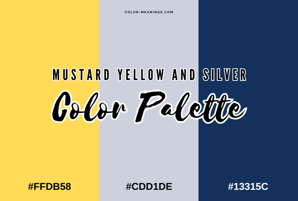 Mustard Yellow and Silver Color Palette