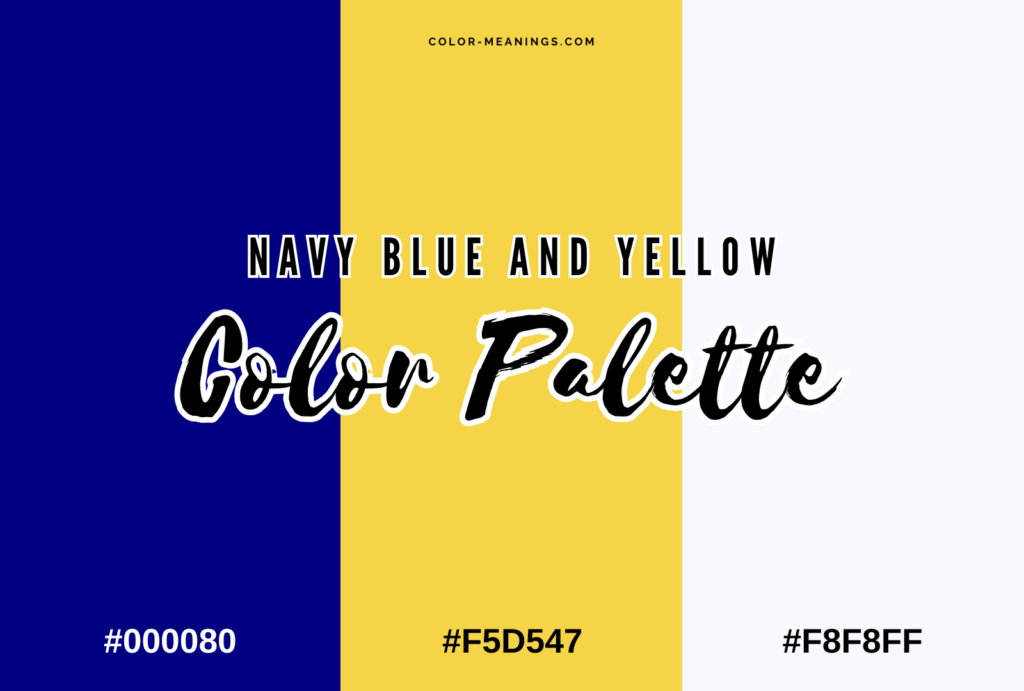 Navy Blue and Yellow Color Palette