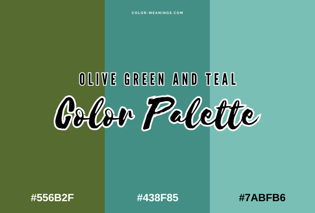 Olive Green and Teal Color Palette