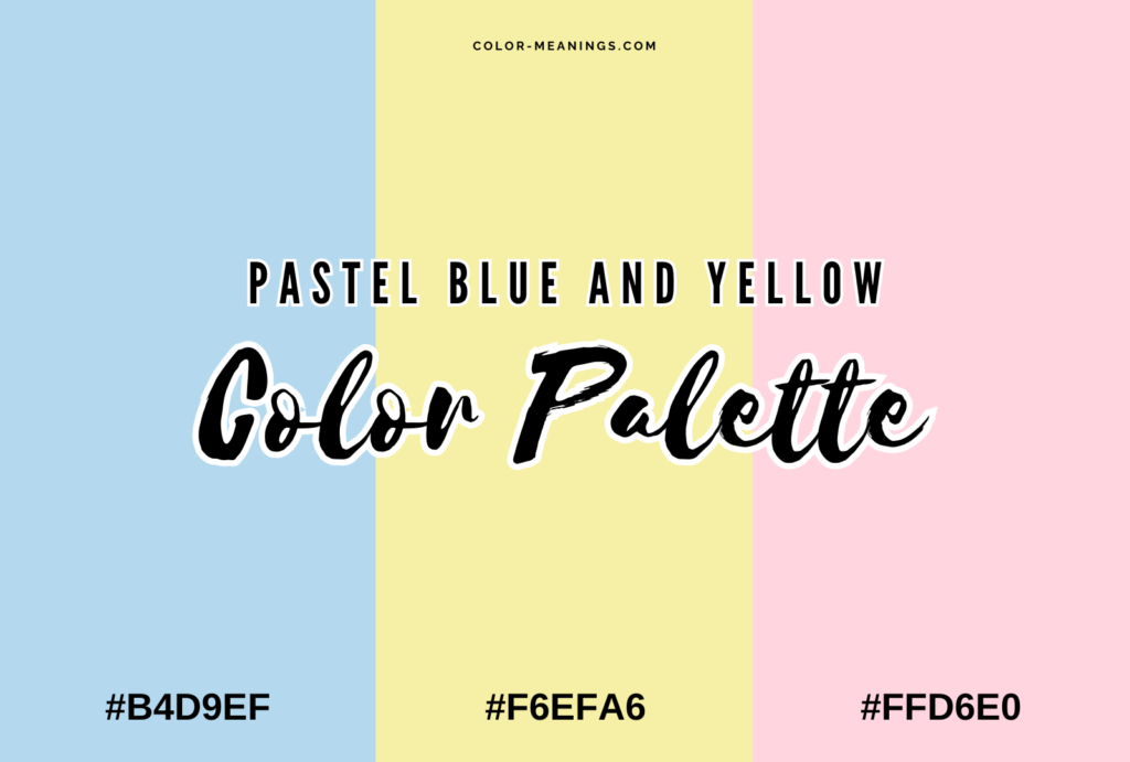 Pastel Blue and Yellow Color Palette