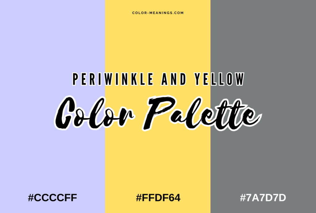 Periwinkle and Yellow Color Palette