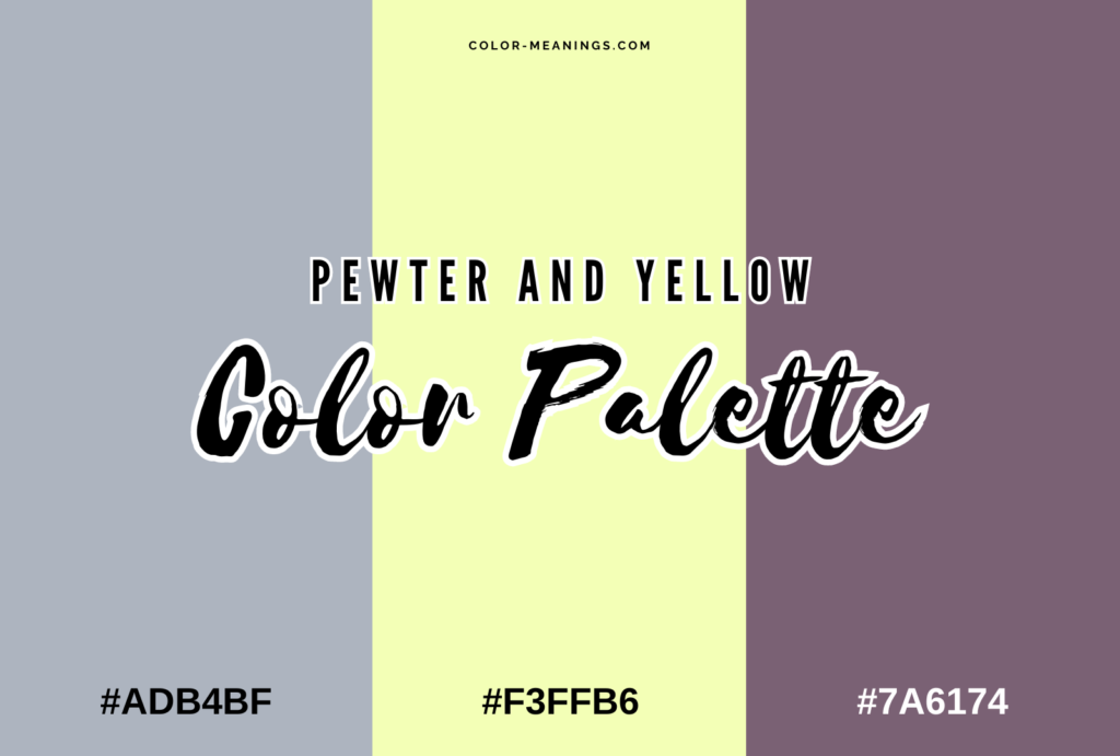 Pewter and Yellow Color Palette