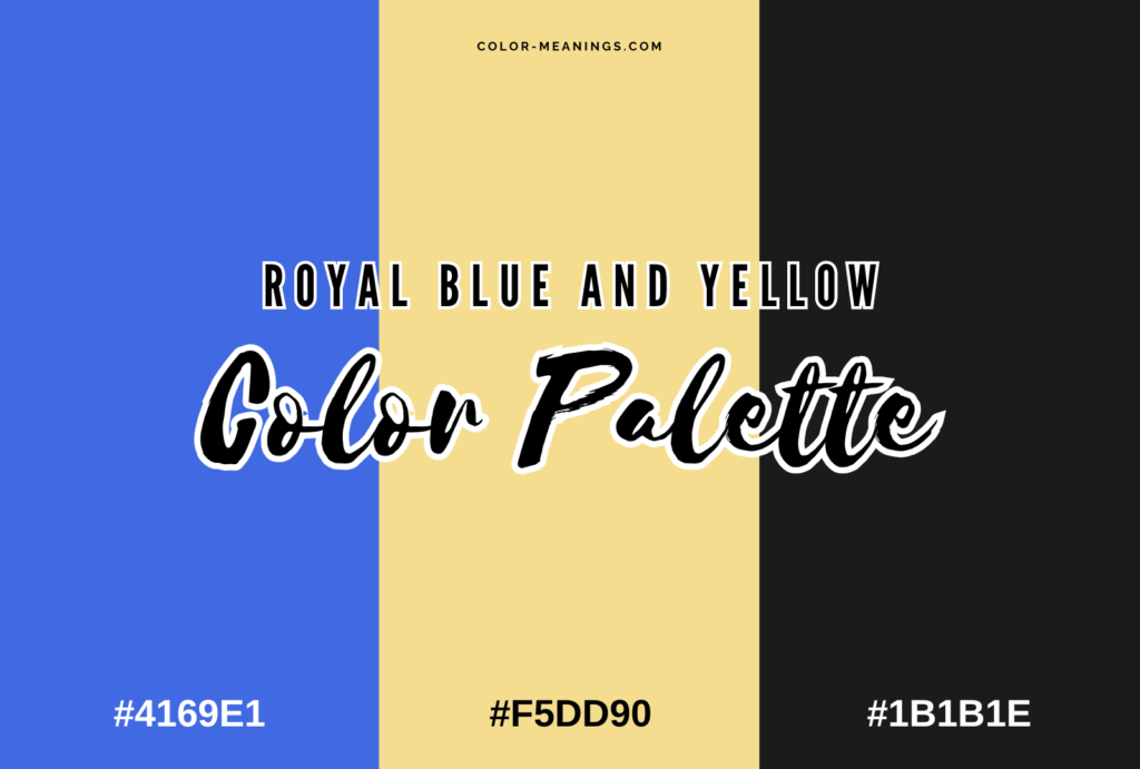 Royal Blue and Yellow Color Palette