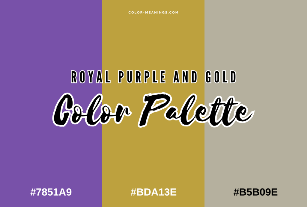 Royal Purple and Gold Color Palette