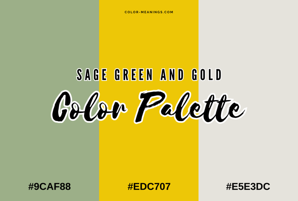 Sage Green and Gold Color Palette