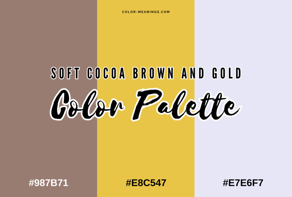 Soft Cocoa Brown and Gold Color Palette
