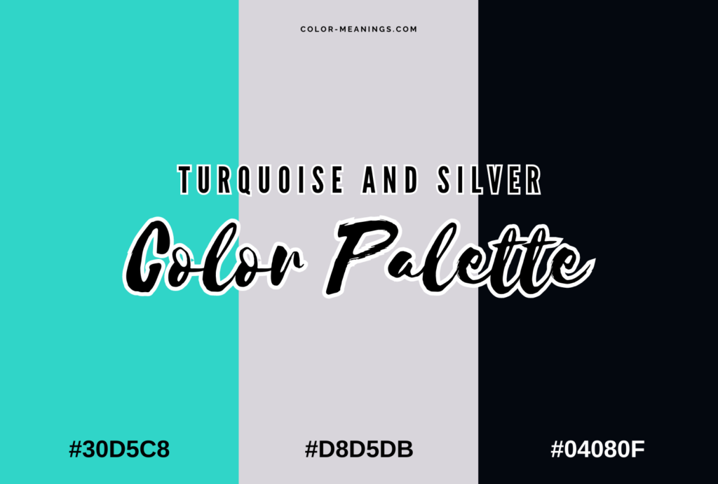 Turquoise and Silver Color Palette