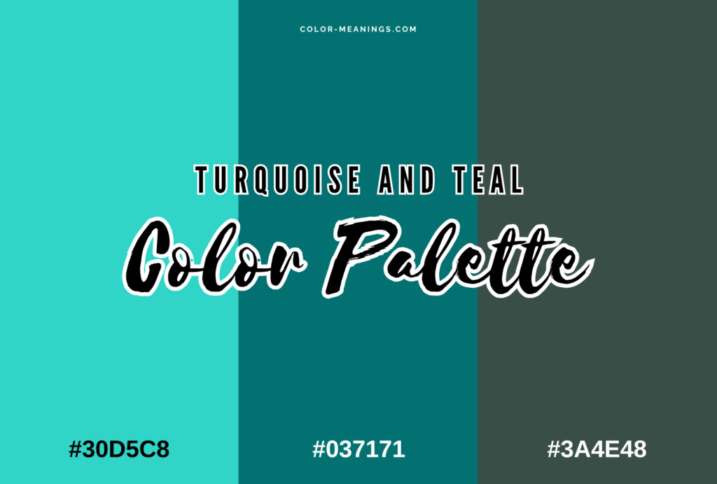 Turquoise and Teal Color Palette