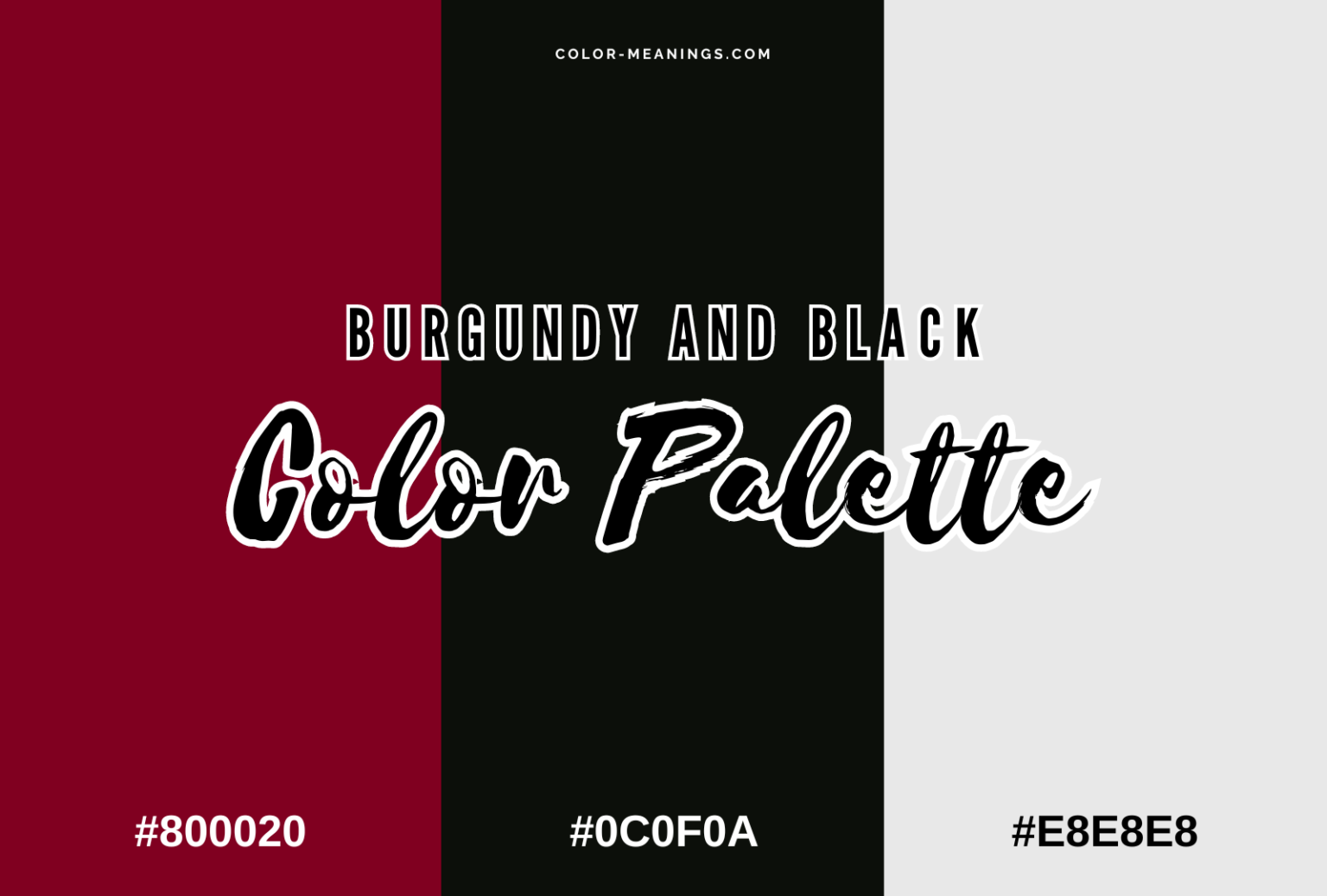 44 Colors That Go With Black (Color Palettes) | Color Meanings