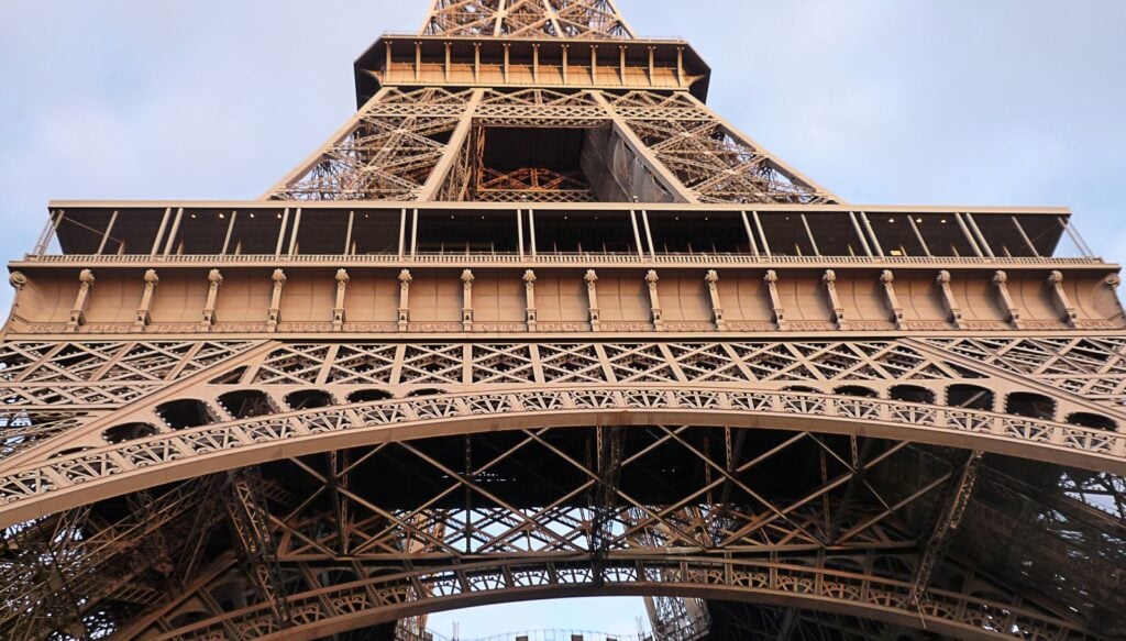 Eiffel tower close up