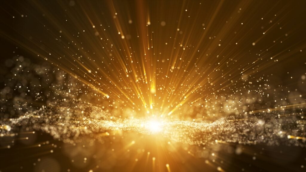 Light on brown background
